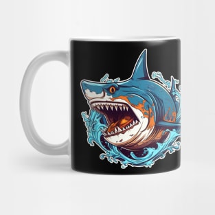 Shark Bite Powerful Shark gliding through the water Mug